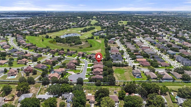 3637 Foxchase Dr, Clermont, FL 34711 - aerial view of property and surrounding area featuring a large body of water and nearby suburban area