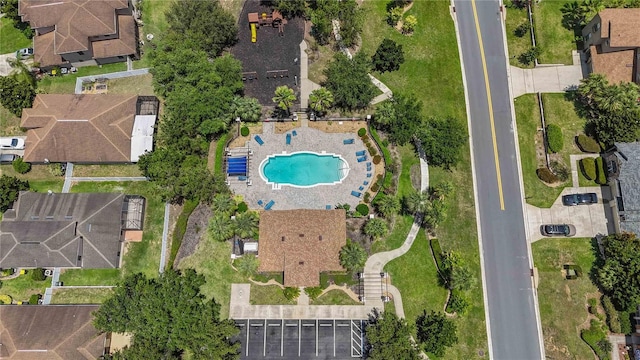 3637 Foxchase Dr, Clermont, FL 34711 - view of property location featuring a pool area and nearby suburban area