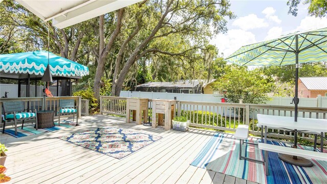 5177 Chesapeake Ave, Orlando, FL 32808 - deck featuring a fenced backyard