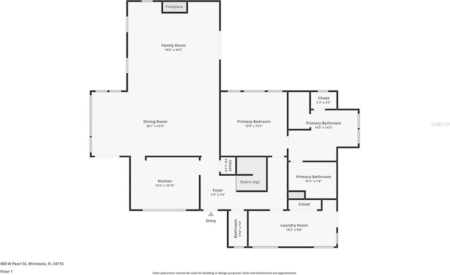 408 W Pearl St, Minneola, FL 34715 - view of room layout