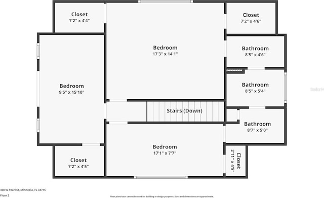 408 W Pearl St, Minneola, FL 34715 - view of home floor plan