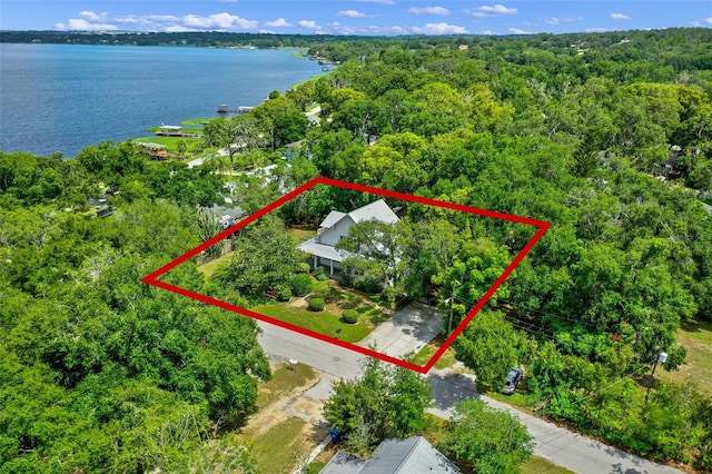408 W Pearl St, Minneola, FL 34715 - view of property location featuring a nearby body of water and property boundaries highlighted