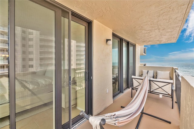 2947 S Atlantic Ave Unit 601, Daytona Beach, FL 32118 - balcony featuring a water view