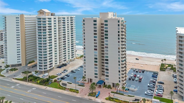 2947 S Atlantic Ave Unit 601, Daytona Beach, FL 32118 - view of apartment building / complex with view of water and beach