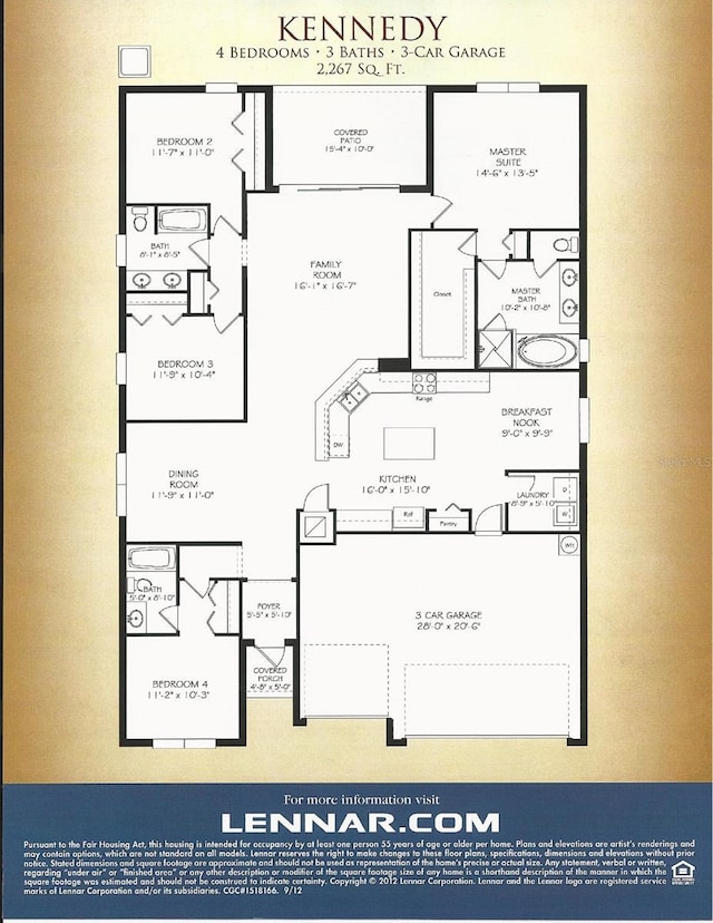 3574 La Jolla Dr, Clermont, FL 34711 - view of home floor plan