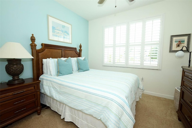 3574 La Jolla Dr, Clermont, FL 34711 - bedroom with light carpet and ceiling fan