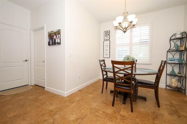 3574 La Jolla Dr, Clermont, FL 34711 - dining area featuring a chandelier and light tile patterned floors