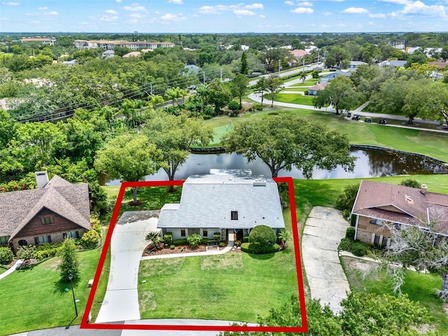 6836 Bittersweet Ln, Orlando, FL 32819 - view of subject property featuring property parcel outlined and a large body of water