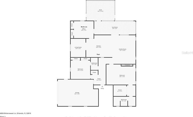 6836 Bittersweet Ln, Orlando, FL 32819 - view of home floor plan