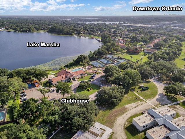 6836 Bittersweet Ln, Orlando, FL 32819 - aerial view of property and surrounding area with a nearby body of water