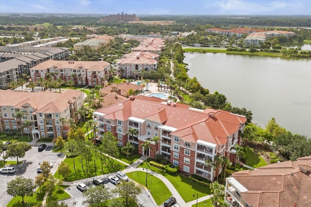 5012 Shoreway Loop Unit 10107, Orlando, FL 32819 - drone / aerial view of apartment complex and a large body of water