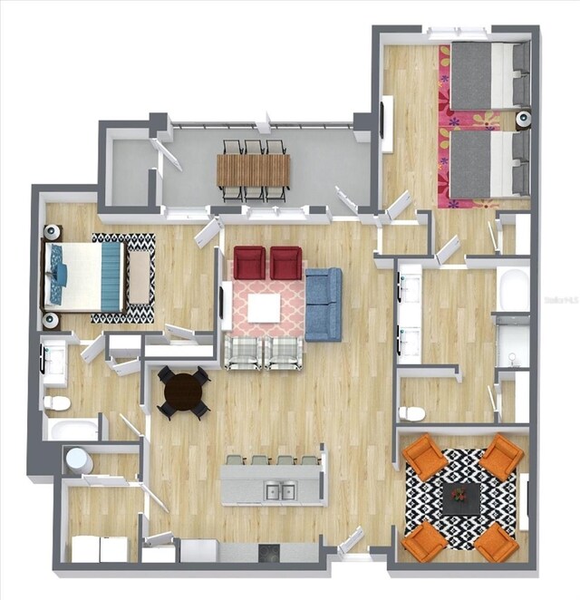 5012 Shoreway Loop Unit 10107, Orlando, FL 32819 - floor plan / room layout