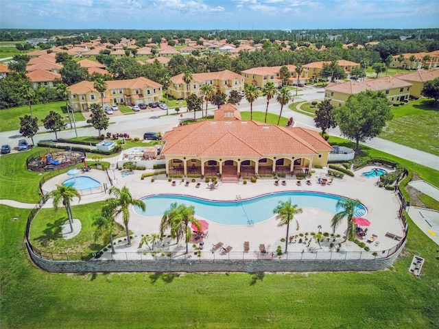 436 Caraway Dr, Kissimmee, FL 34759 - aerial view of a pool area