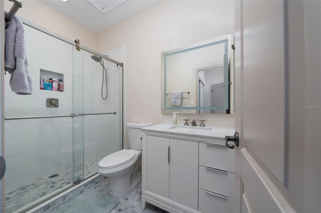 8108 Via Bella Notte, Orlando, FL 32836 - full bath with a stall shower, vanity, and tile patterned floors