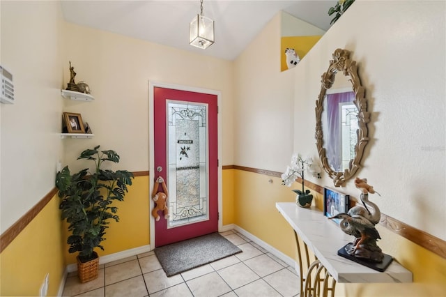 176 Hidden View Dr, Groveland, FL 34736 - entryway with light tile patterned flooring and baseboards