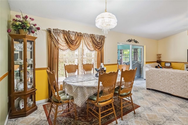 176 Hidden View Dr, Groveland, FL 34736 - dining area with a chandelier