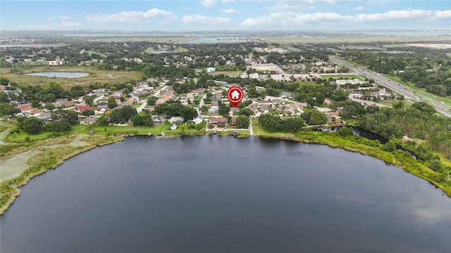 176 Hidden View Dr, Groveland, FL 34736 - aerial view of property and surrounding area with a nearby body of water