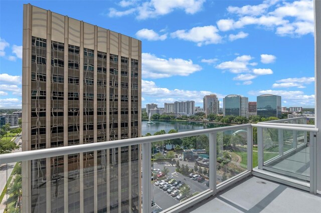 150 E Robinson St Unit 1023, Orlando, FL 32801 - balcony featuring a view of city and a water view