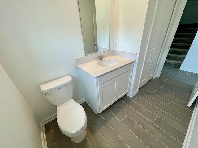 15579 Water Spring Blvd, Winter Garden, FL 34787 - half bath with vanity and wood tiled floors