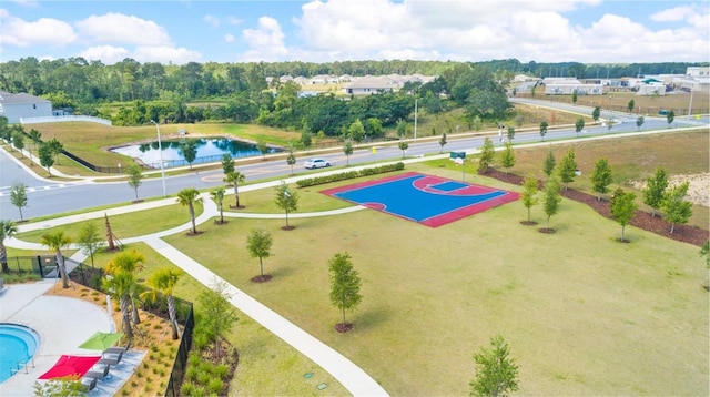 15579 Water Spring Blvd, Winter Garden, FL 34787 - bird's eye view of a large body of water and a pool area