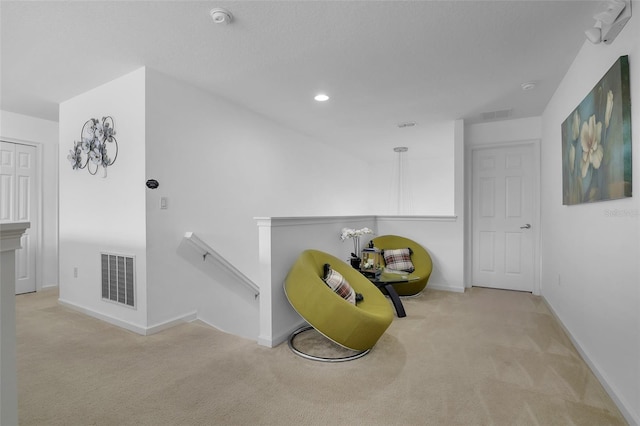 381 Cabello Dr, Davenport, FL 33837 - hallway featuring an upstairs landing, carpet, baseboards, and recessed lighting
