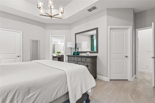 363 Miro Dr, Davenport, FL 33837 - bedroom featuring a chandelier and baseboards