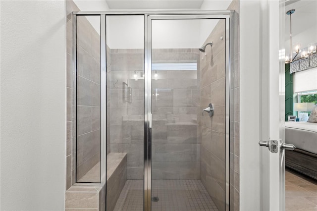 363 Miro Dr, Davenport, FL 33837 - full bathroom featuring ensuite bath, a stall shower, and tile patterned floors