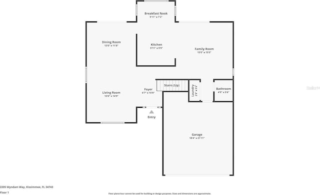2205 Wyndam Way, Kissimmee, FL 34743 - view of room layout