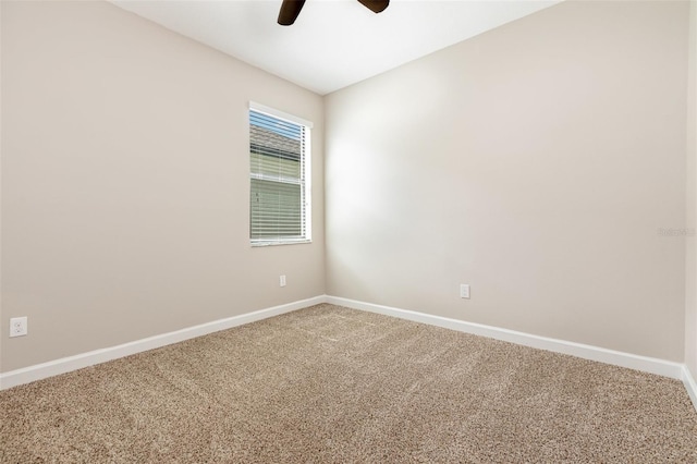 13209 Haystack Ct, Riverview, FL 33579 - spare room featuring carpet flooring and ceiling fan