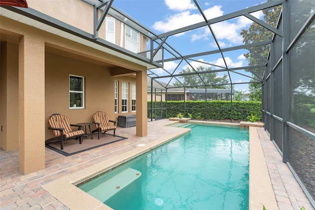 600 Egret Place Dr, Winter Garden, FL 34787 - view of pool featuring a patio and glass enclosure