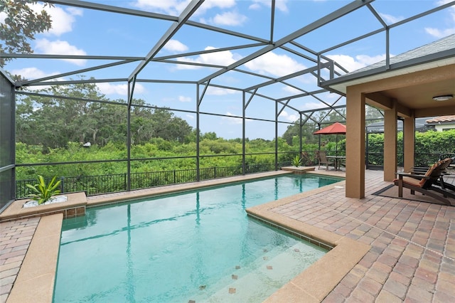 600 Egret Place Dr, Winter Garden, FL 34787 - view of pool featuring a patio area and glass enclosure
