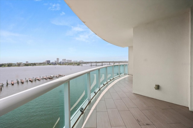 241 Riverside Dr Unit 902, Holly Hill, FL 32117 - balcony featuring a water view and a city view
