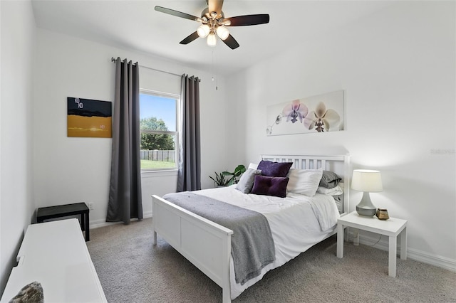 2118 Whiting Trl, Orlando, FL 32820 - bedroom with light carpet and a ceiling fan
