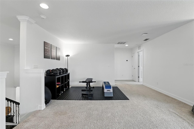 2118 Whiting Trl, Orlando, FL 32820 - carpeted living area with recessed lighting and baseboards