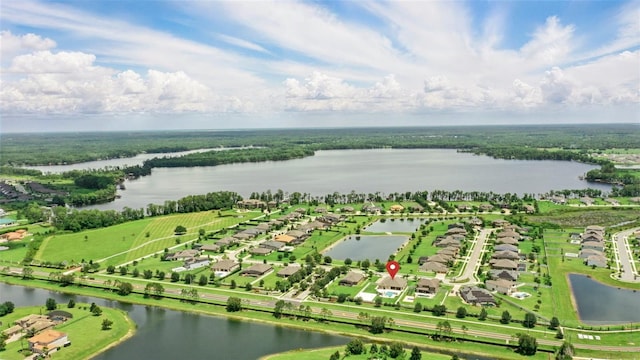 2118 Whiting Trl, Orlando, FL 32820 - aerial view of residential area featuring a large body of water
