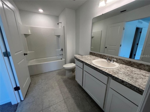 477 Madison Dr, Davenport, FL 33837 - full bath with vanity, bathtub / shower combination, toilet, and tile patterned floors