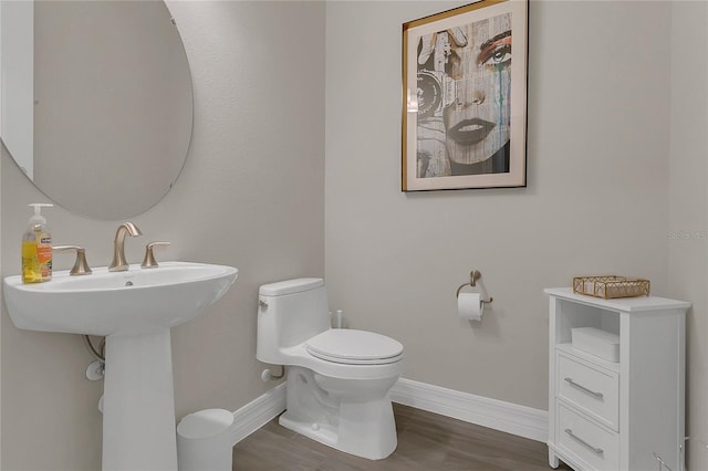 1938 Filly Trl, Oviedo, FL 32765 - bathroom with baseboards and wood finished floors