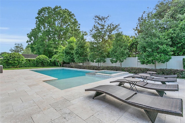 1938 Filly Trl, Oviedo, FL 32765 - view of swimming pool featuring a patio area and a pool with connected hot tub