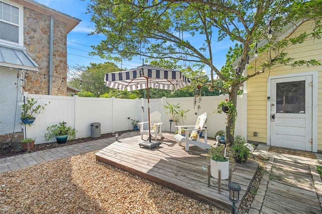 6501 Matchett Rd, Belle Isle, FL 32809 - wooden terrace featuring a fenced backyard