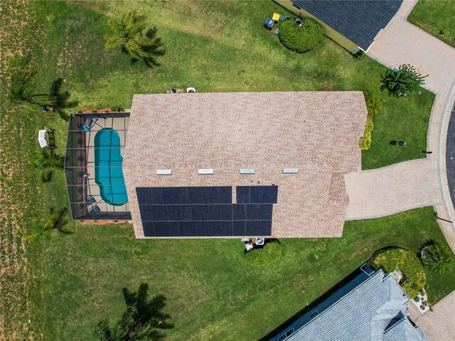 456 Old Bridge Cir, Davenport, FL 33897 - view from above of property featuring a pool area