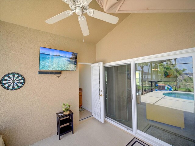 456 Old Bridge Cir, Davenport, FL 33897 - sunroom with lofted ceiling