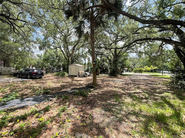 578 3rd St, Daytona Beach, FL 32117 - view of yard with a storage unit