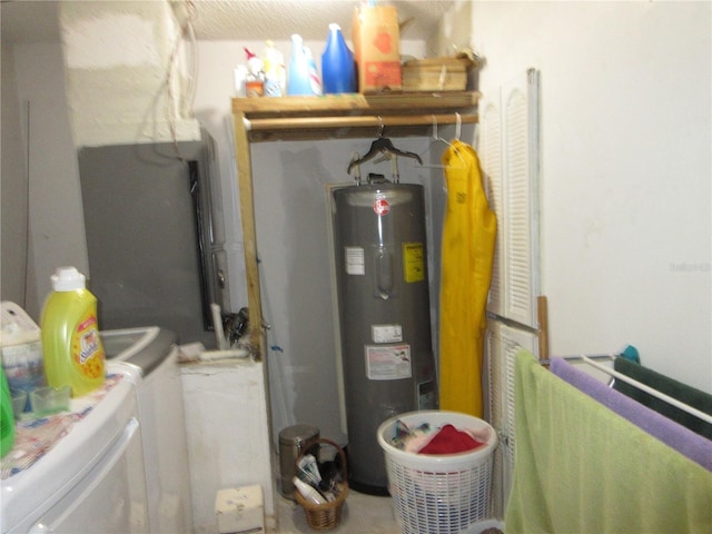 362 White Marsh Cir, Orlando, FL 32824 - utility room with water heater and separate washer and dryer