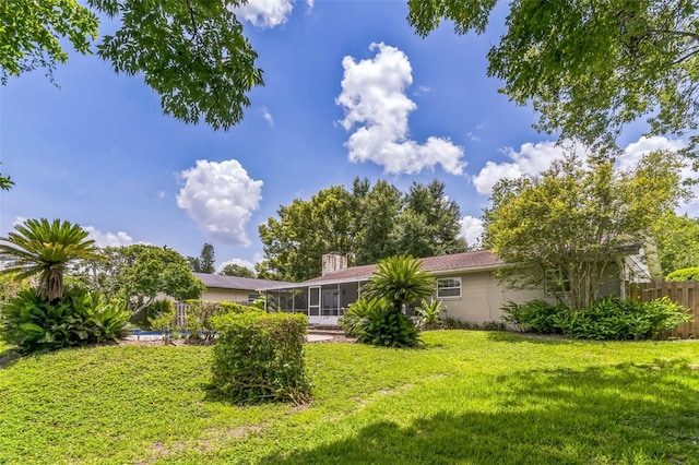 403 Broadview Ave, Altamonte Springs, FL 32701 - view of yard with a sunroom