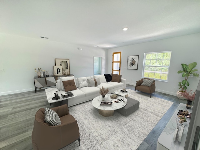3159 SW 127th Lane Rd, Ocala, FL 34473 - living area with wood finished floors and recessed lighting