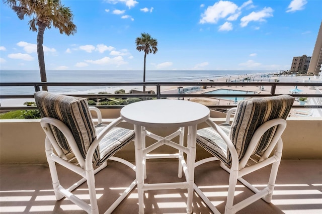 3023 S Atlantic Ave Unit 2050, Daytona Beach, FL 32118 - balcony featuring a water view