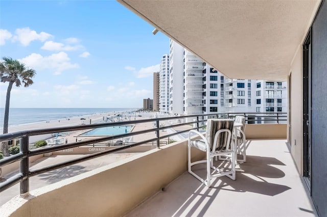 3023 S Atlantic Ave Unit 2050, Daytona Beach, FL 32118 - balcony featuring a water view