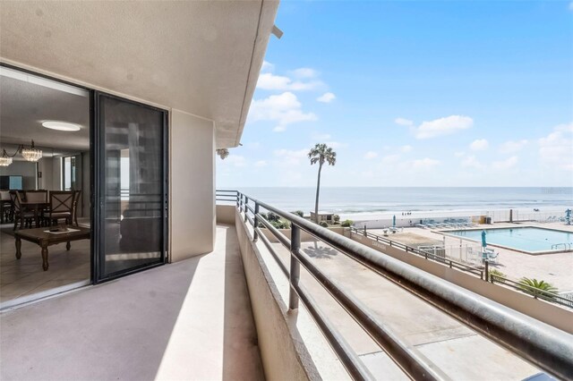 3023 S Atlantic Ave Unit 2050, Daytona Beach, FL 32118 - balcony featuring a water view