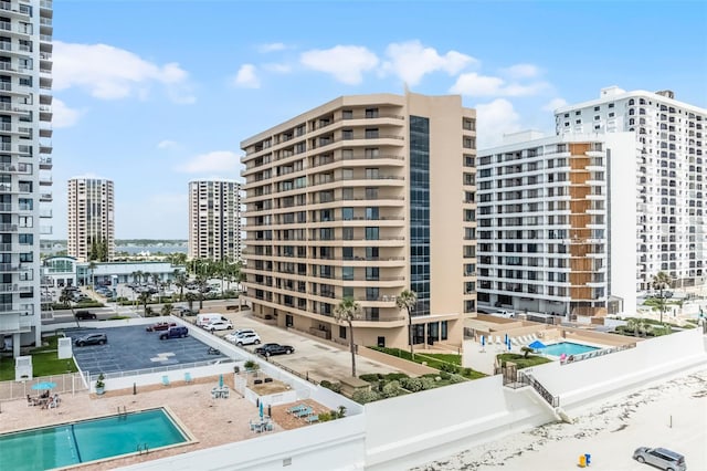 3023 S Atlantic Ave Unit 2050, Daytona Beach, FL 32118 - view of building exterior with a city view and a community pool