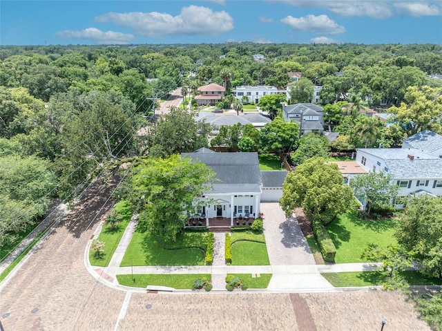 624 Richmond St, Orlando, FL 32806 - view from above of property with a heavily wooded area